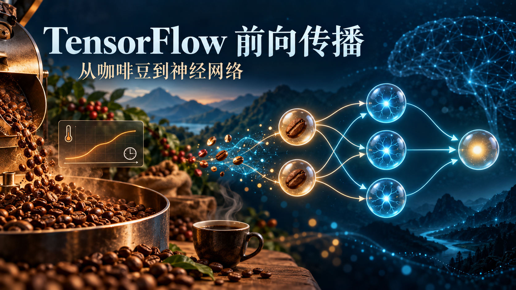 TensorFlow 前向传播详解：从咖啡豆案例到多层神经网络